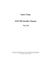 Smart Temp SMT-700 Installer Manual Ver 3.0