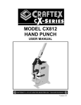 MODEL CX812 HAND PUNCH