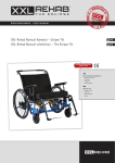 Brugsanvisning for XXL-Rehab Eclipse Tilt kørestol