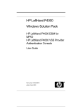 HP LeftHand P4000 Windows Solution Pack User Guide