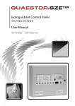 Extinguishant Control Panel User Manual