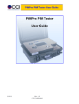 PiMPro PIM Tester User Guide - Communication Components Inc.