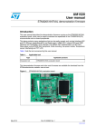 STM320518-EVAL demonstration firmware