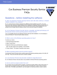 Cox Business Premium Security Service FAQs