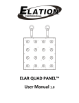 ELAR Quad Panel User Manual 1.0