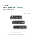 ECOR HD 4F / 8F / 16F DVR