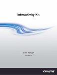 Christie Interactivity Kit User Manual