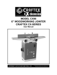 MODEL CX06 6” WOODWORKING JOINTER