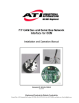 F/T CAN Bus and Serial Bus Network Interface for OEM