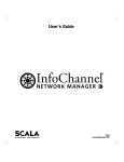 Scala InfoChannel Network Manager User`s Guide