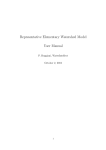 Representative Elementary Watershed Model User Manual