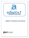 AdaptxtTM Smartphone User Manual