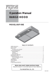 Operation Manual RANGE HOOD