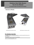 Side Burner Manual