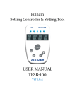 TBSP-100 SmartSet Controller User Manual