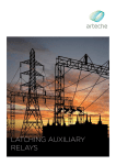 LATCHING AUXILIARY RELAYS