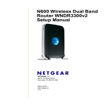 N600 Wireless Dual Band Router WNDR3300v2 Setup