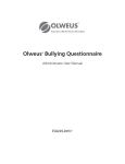 Administrator User Manual - Olweus Bullying Questionnaire