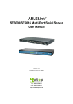 ABLELink ® SE5008/SE5016 Multi-Port Serial Server User Manual