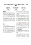 Guiding Specification and OO implementation of Data Types