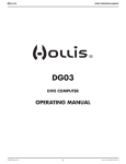 DG03 Operating Manual