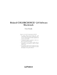 User`s Manual, ColorChoice Macintosh, English