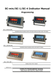 SC-min/SC-1/SC-4 Indicator Manual Programming