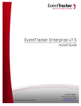 EventTracker 7.5 – Installation Guide