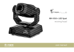MH-X50+ LED Spot moving head user manual
