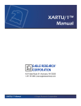 XARTU1 Manual 2012 - Categories On Equipment Controls Co.