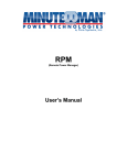 User`s Manual - Minuteman UPS
