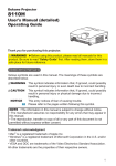 User`s Manual (detailed) Operating Guide