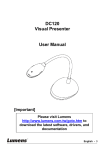 DC120 Visual Presenter User Manual