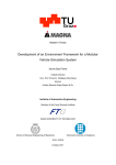 Development of an Environment Framework for a Modular Vehicle