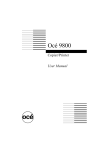 Oce 9800 Copier/Printer User Manual