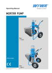 Operating Manual MORTAR PUMP