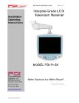 Hospital-Grade LCD Television Receiver