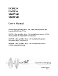 PCI4520 DM7520 SDM7540 SDM8540 User`s Manual