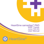 HeartSine 500P - Trainer User Manual