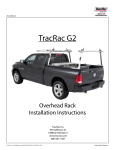 tracrac g2 truck rack sliding track racks installation instructions help