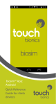 biosim™ App: Android Quick Reference Guide for i
