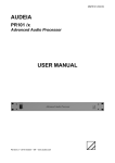 AUDEIA USER MANUAL