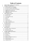 Table of Contents