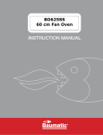 User Manual for your Baumatic BO625SS 60 cm Fan oven