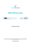 RDS3 Manual - BW Broadcast Slovakia