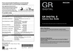 Ricoh GR DIGITAL II User Manual