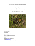 2013 YELLOW RAIL MONITORING PLAN FOR LOWER