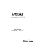 SATA RAID SOFTWARE to be used with the SiI 3112A User`s Manual