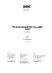 User manual for WK3260B Magnetics analyzer