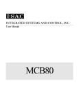 MCB80 User`s Manual